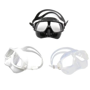 Маска для подводного плавания с трубкой и регулируемым ремешком, маска для дайвинга из закаленного стекла с защитой от запотевания
