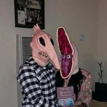 Маскарадная Латексная маска на Хэллоуин, маска для косплея 