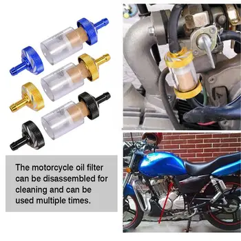 Масляный фильтр для мотоцикла Простой в использовании масляный фильтр для мотоцикла Модифицированный металлический масляный фильтр для мотоцикла