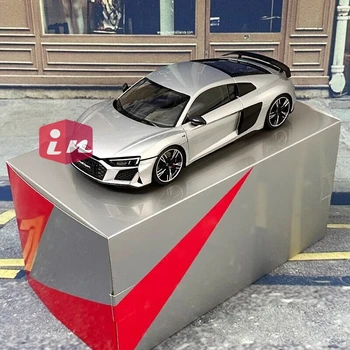 Масштаб 1:18 KengFai R8 Sport V10 2021 Металлическая щепка, отлитая под давлением модель автомобиля, коллекция игрушек для хобби ограниченной серии
