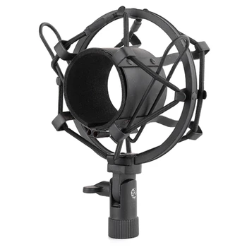 Металлический ударопрочный микрофон для студийной записи, ударное крепление, зажим для микрофона-паука для компьютера вещания BM800