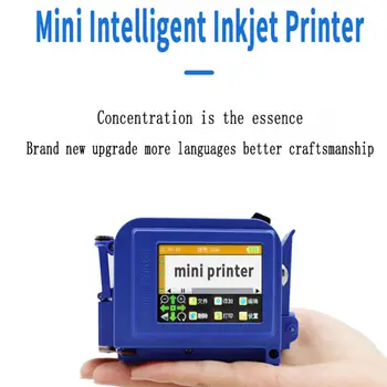 Мини-Принтер 12,7 мм Портативный Принтер Impresora Label Maker Номер Штрих-кода партии Логотип Срок годности Струйных Принтеров Этикеток