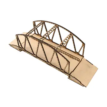 Модель деревянного моста в масштабе 1/72, Подарочная Деревянная конструкция для детей, взрослых, мальчиков, девочек, Диорама, Микроландшафт