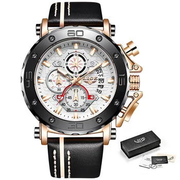Модные военные часы для мужчин Роскошные Оригинальные спортивные часы с хронографом Водонепроницаемые кварцевые часы Цифровые наручные часы