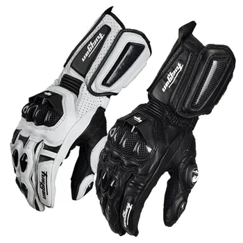 Мотоциклетные кожаные перчатки из углеродного волокна для езды на горном велосипеде по пересеченной местности, мото перчатки для езды на мотоцикле