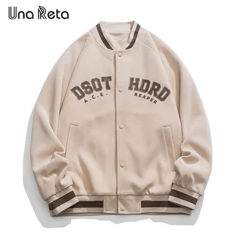 Мужская бейсбольная куртка Una Reta, Осенняя Новая Мужская одежда, уличная одежда, высококачественная куртка больших размеров, пальто в стиле хип-хоп, мужские