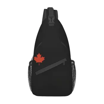 Мужская сумка через плечо с флагом Канады, крутой канадский патриотический рюкзак на плечо для путешествий