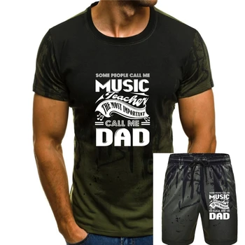 Мужская футболка Call Me Music Teacher Dad Женская футболка