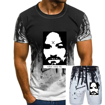 Мужская футболка Charles Manson, черная футболка от brett66. футболки Женские T-Shirt
