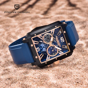Мужские часы PAGANI DESIGN, лучший бренд класса люкс, автоматические кварцевые часы для мужчин, спортивный хронограф, сапфировое зеркало, водонепроницаемые часы