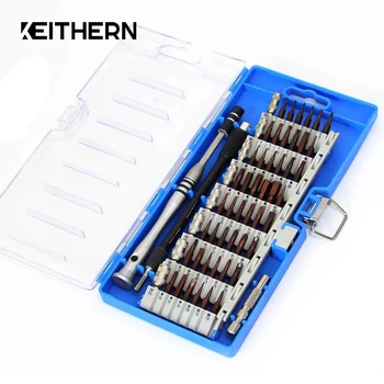 Набор прецизионных отверток KEITHERN 60 В 1, магнитная отвертка, ручные инструменты, гибкий стержень для iPhone, наборы инструментов для ремонта планшетных ПК