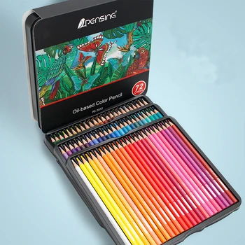 Набор цветных карандашей профессионального художника 72шт, набор карандашей для рисования на масляной основе, набор художественных ручек для раскрашивания, растушевки, наслоения и создания эскизов