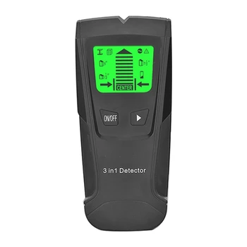 Настенный металлоискатель Электронный искатель деревянных шпилек Сканер проводов ЖКдисплей TH210 Черный Прочный Простой в использовании
