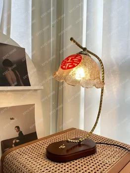 Настольная лампа, прикроватная тумбочка, подарок для спальни, американский ретро Праздничный подарок в приданое, свадебный теплый фонарь