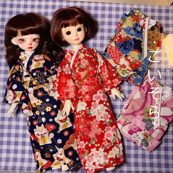 новая 30 см кукольная одежда Кимоно для 1/6 толстой куклы bjd цветка сакуры diy игрушки для девочек одеваются модные аксессуары для кукол, без куклы
