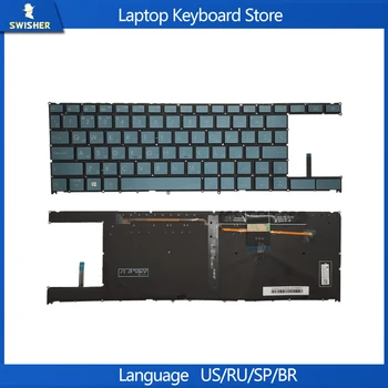 НОВАЯ RU Клавиатура для ноутбука Asus ZenBook Duo UX481 UX481FA UX481FL с Русской подсветкой