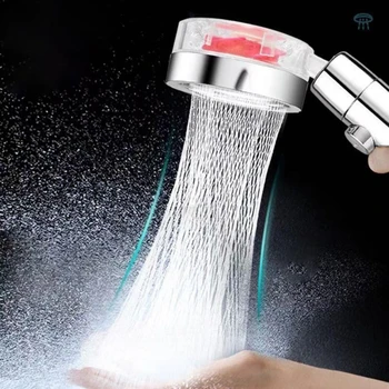 Новая дизайнерская насадка для душа Propeller для ванной комнаты, экономящая воду под высоким давлением, с регулируемой кнопкой, Встроенный фильтр, Ручная насадка для душа