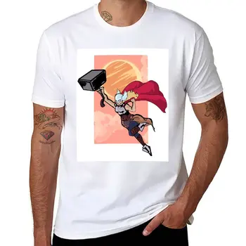Новая футболка Lady Thor, кавайная одежда, милая одежда, мужская футболка с аниме