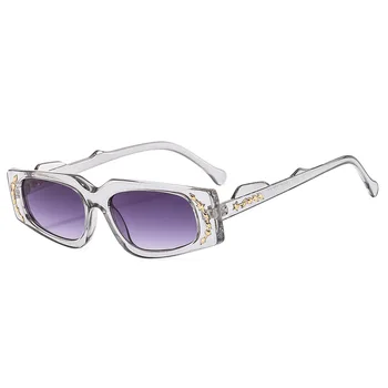 новинка в моде солнцезащитные очки с цветочным узором для женщин и мужчин 2023, высококачественный трендовый продукт, квадратные очки для вождения, очки для рейв-вечеринок uv400
