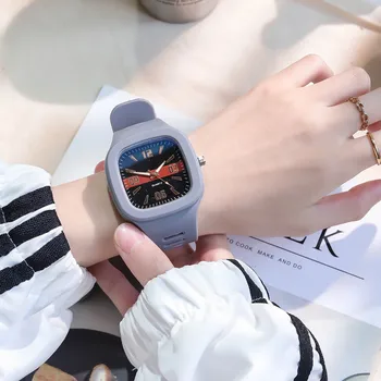 Новые простые женские модные часы бренда Square Женские кварцевые наручные часы Прямая поставка Спортивные часы Relogio Feminino