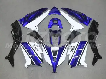 Новый комплект обтекателей для мотоциклов ABS, подходящий для YAMAHA T-max 530 2012 2013 2014 12 13 14 Комплект кузова Синий белый