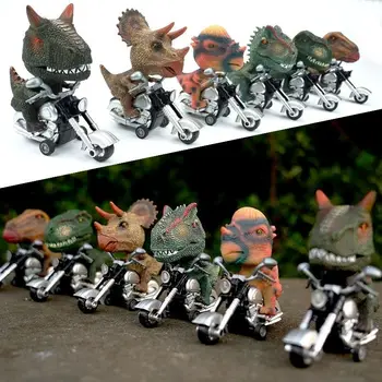 Новый креативный динозавр, Слон, Панда, модель Тираннозавра Рекса, Инерционные игрушки для мотоциклов, Украшение рабочего стола, Игрушки для мальчиков, Подарки