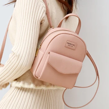 Новый Мини-изысканный студенческий рюкзак из искусственной кожи, женская сумка большой емкости, повседневный Корейский Многофункциональный школьный рюкзак