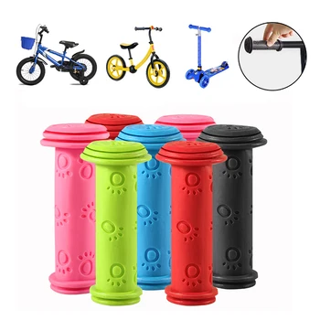 Новый резиновый велосипед, ручки для руля велосипеда, противоскользящие водонепроницаемые ручки для трехколесного велосипеда, скутера для детей, детские велосипедные ручки
