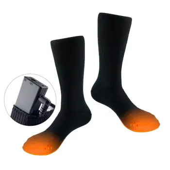 Носки с подогревом для мужчин и женщин, моющиеся носки с электрическим подогревом на батарейках, грелка для ног для зимних пеших прогулок, кемпинга, рыбалки
