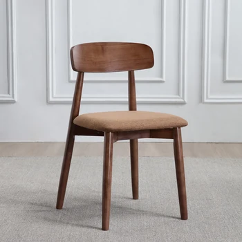 Обеденные стулья для кафе в скандинавском стиле со спинкой, деревянные переносные обеденные стулья для гостиной, эргономичная мебель Silla Comedor YX50DC