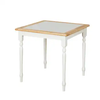 Обеденный стол, белый/натуральный