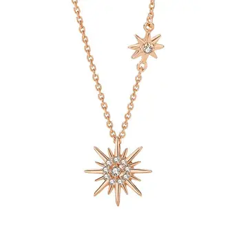 Ожерелье Солнечного света из стерлингового серебра S925 пробы для женщин, Подарочные ювелирные изделия