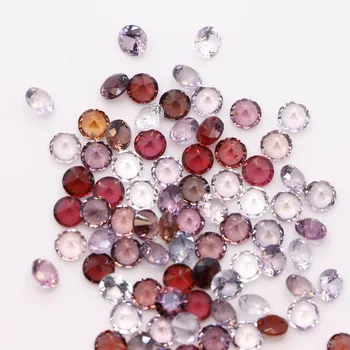 Оптовая продажа с фабрики Высококачественной натуральной многоцветной шпинели круглой огранки 0,9-1,8 мм Россыпью Драгоценных камней для ювелирных изделий