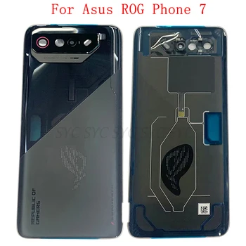 Оригинальная крышка батарейного отсека, задняя дверца, корпус для Asus ROG Phone 7, задняя крышка с рамкой камеры, логотип объектива, запчасти для ремонта