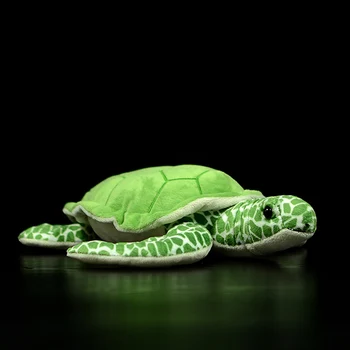 Оригинальная супер мягкая зеленая плюшевая игрушка-черепаха, имитирующая куклу Chelonia mydas в реальной жизни, модель симпатичного морского животного для мальчиков в подарок на день рождения