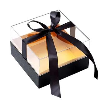 Пластиковая коробка-органайзер Квадратная Коробка для упаковки цветов Цветочная Упаковочная Коробка Держатель для хранения консервированных Роз