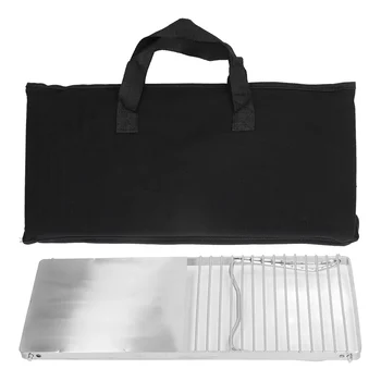 Плита-гриль для барбекю, термостойкая решетка для приготовления пищи с сумкой для хранения на открытом воздухе