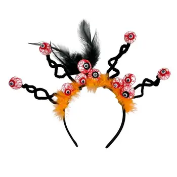 Повязка Для Волос Eyeball Horror Headband С Глазами Для Костюма Хэллоуина Аксессуар Легкие Страшные И Забавные Повязки На Глаза Для Ужасов