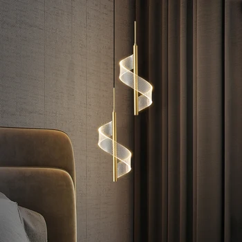Подвесные светильники Nordic LED Для внутреннего освещения, подвесная лампа для дома, прикроватная тумбочка, украшение гостиной, обеденные столы, Современный свет в проходе