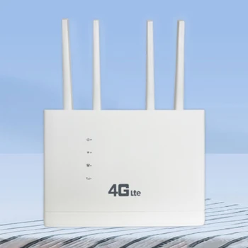 Подключаемый к сети Wi-Fi маршрутизатор США/ЕС, сетевой модем 150 Мбит /с, внешняя антенна, SIM-карта, 4 сетевых порта, Беспроводная точка доступа с широким охватом