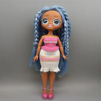 Подходит для OMG Doll Модная Кукла Розовая Обтягивающая Юбка Топ + Юбка Подарок На День Рождения Для Девочек
