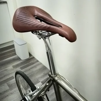 Полая титановая подушка для лука Ретро-седло из микрофибры EVA шириной 160 мм из хромомолибденовой стали для легкого переднего сиденья велосипеда