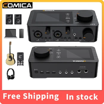 Полнофункциональный аудиоинтерфейс Comica LinkFlex AD5 для записи / подкаста / потоковой передачи, звуковая карта для гитариста / Вокалиста / подкаста