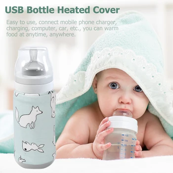 Портативная USB-грелка для детских бутылочек, наружная крышка для бутылочки для кормления младенцев молоком