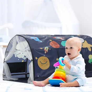 Портативная детская игровая палатка с москитной сеткой, купол космической палатки астронавта, Забавная кровать, игровой домик, детские палатки, украшения для типичной комнаты