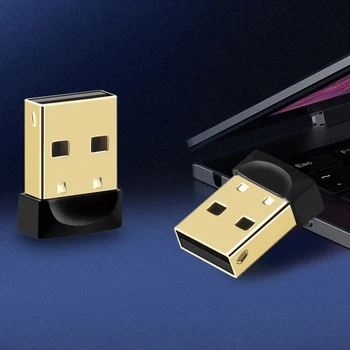 Портативный USB-адаптер-ключ 3 Мбит/с, Совместимый с Bluetooth, 5.3 Музыкальный Аудиоприемник-Передатчик, Поддержка Windows 7 / win8.1 /win10 /11
