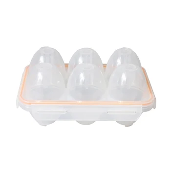 Портативный кемпинг, ударопрочный и герметичный Контейнер для перевозки 6 яиц, держатель для яиц, ящик для хранения яиц, чехол для яиц