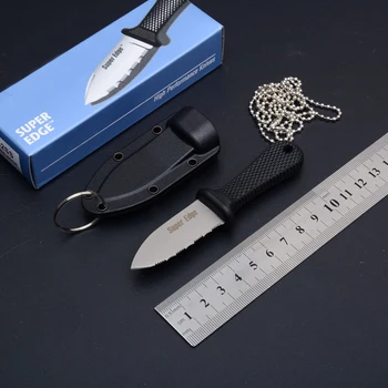 Портативный Уличный нож небольшого размера, Черные Инструменты EDC, черные Охотничьи Ножи Super Edge для кемпинга