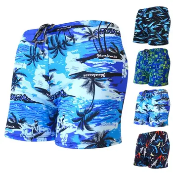 Потрясающие плавки, универсальные летние плавки, яркие плавательные шорты с четким принтом