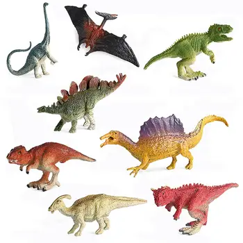 Природа Развивающая Игрушка Реалистичная Модель Динозавра Птерозавры Стегозавр Тираннозавр Рекс Фигурки Доисторическая Сцена